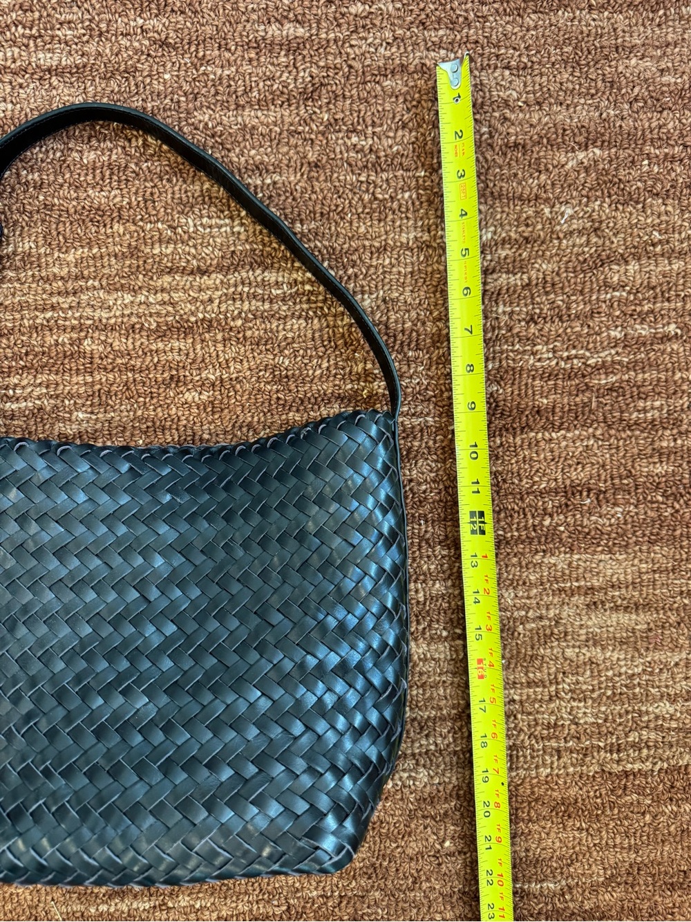Mango Woven Leather Bucket Bag in Black - Picture 11 of 13